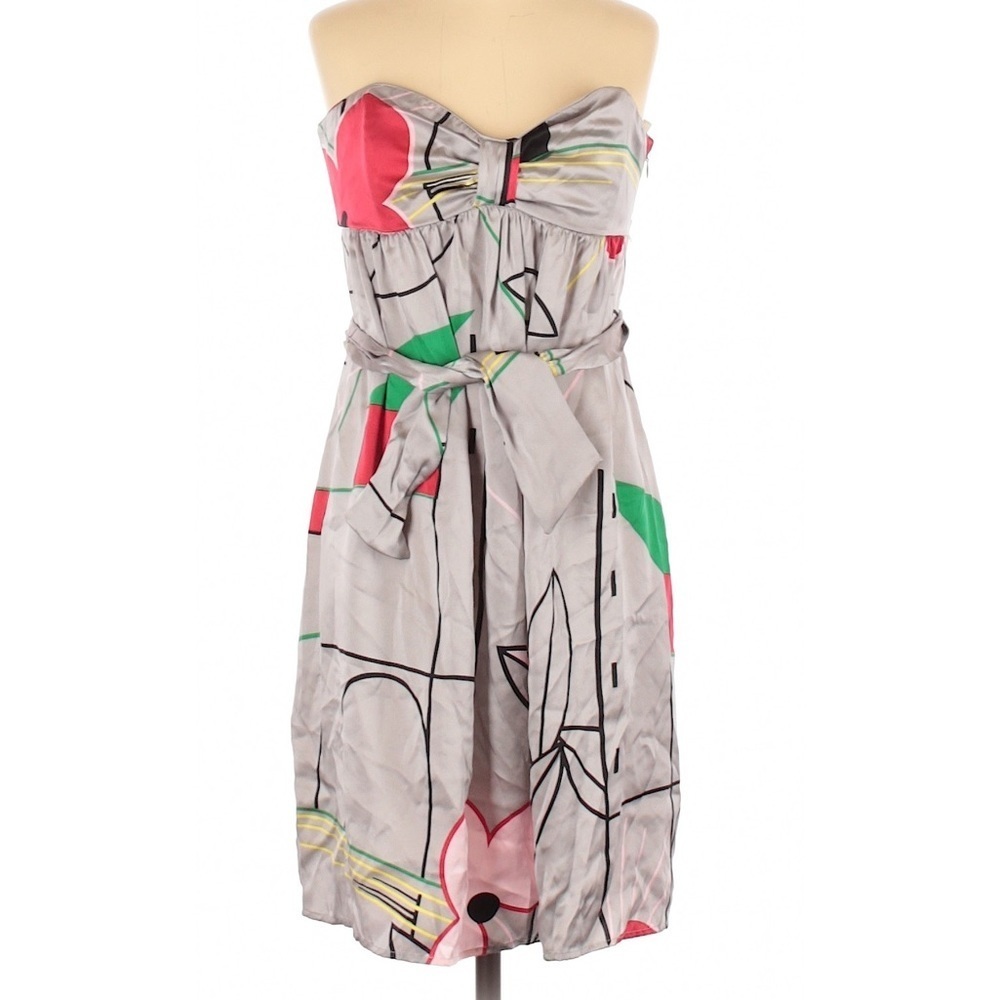 ⚫️ ANTHROPOLOGIE / Corey Lynn CalterSize 6 Casual Dress barbie vibes SILK DRESS‍